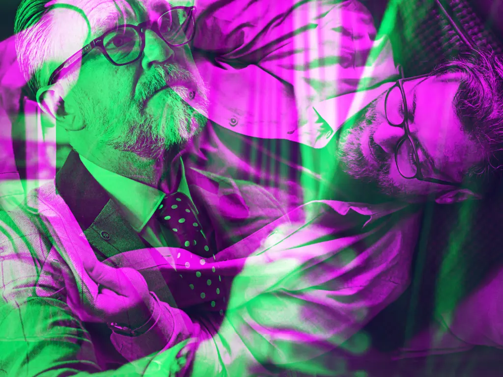 Man reclining on a sofa